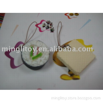 pu cookie keychain